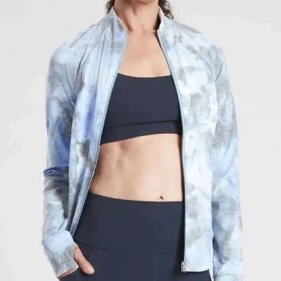 Athleta Salutation Jacquard Athletic Jacket XXS - Picture 1 of 9